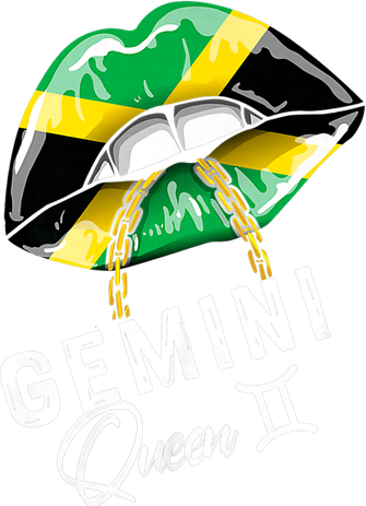 Jamaica Gemini Queen Zodiac Birthday Jamaican Lips Long Sleeve Shirt