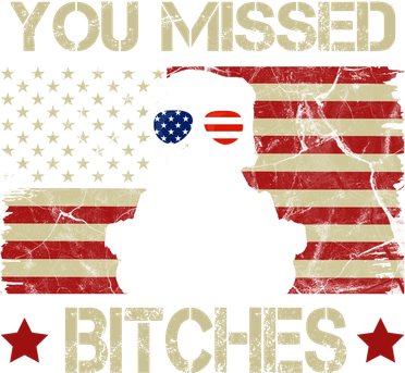 You Missed B!!Ches Donald Trump Middle Finger Usa Flag 7 Panel Mesh Trucker Snapback Hat