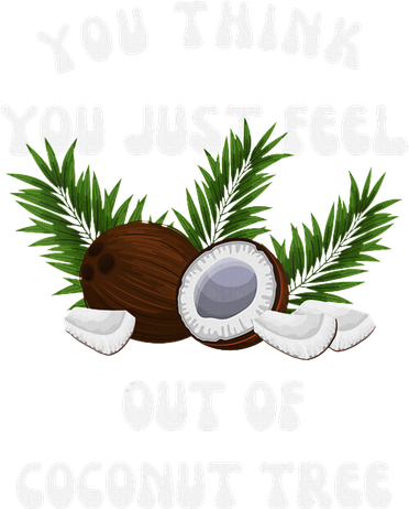 You Think You Just Fell Out Of Coconut Tree V Neck Women's Long Sleeve Shirt
