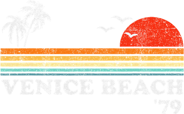 Vintage Venice Beach California Retro Sunset Surf 70S Gift Toddler T-Shirt