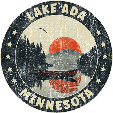 Vintage Lake Ada Minnesota Sunset Baby Bodysuit