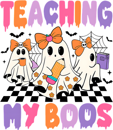 Teaching My Boos Coquette Ghost Teacher Coaster