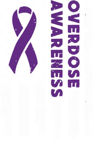 Overdose Awareness Flag Purple Ribbon Addiction Recovery Hat