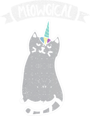 Meowgical Caticorn Cat Unicorn Magical Creature Gift Hat
