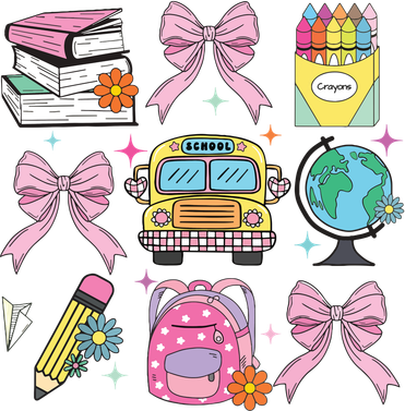 Coquette Bow Student Teacher Happy First Day Back To School Long Sleeve Shirt