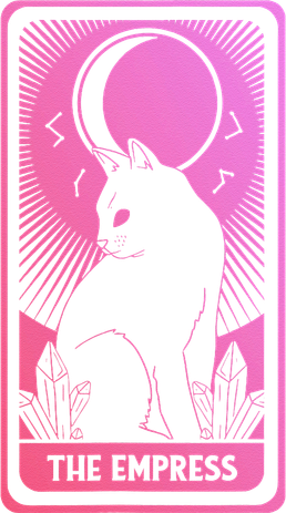 Tarot Card Cat Women Mystical Moon Occult The Empress Kids Sweatshirt