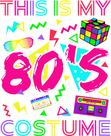 This Is My 80s Costume 1980s Party 80S Golf Towel
