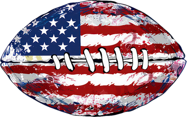 American Football Usa Flag Women's T-Shirt