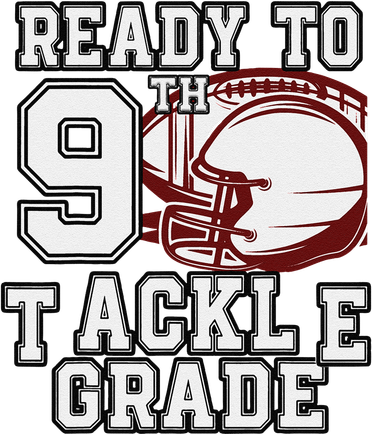 Ready To Tackle 9th Grade Back To School Football Colorful Women's Tank Top