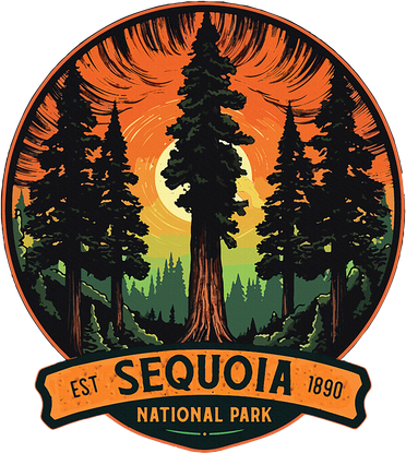 Cute Sequoia National Park Giant Tree Graphic Backpack