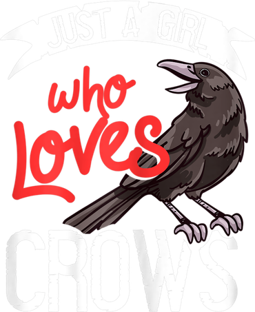 Raven Crow Gift Birding Bird Watching Just A Girl Who Loves Crows Mousepad