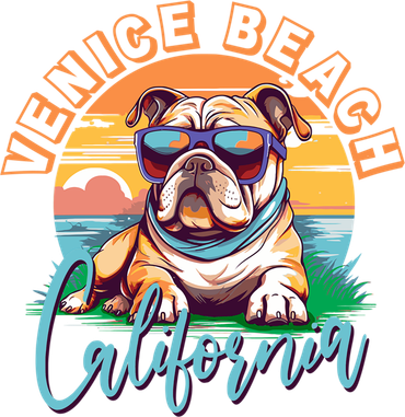 Retro Venice Beach California Beach Toddler T-Shirt