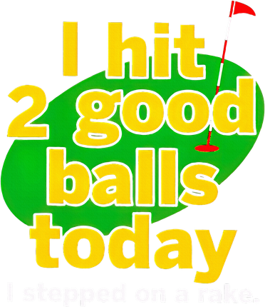Golf I Hit 2 Good Balls Today I Stepped On A Rake Mousepad