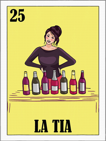 Funny Mexican Design For Aunt La Tia Polo