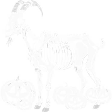 Goat Skeleton Birthday Halloweens Wo Hat
