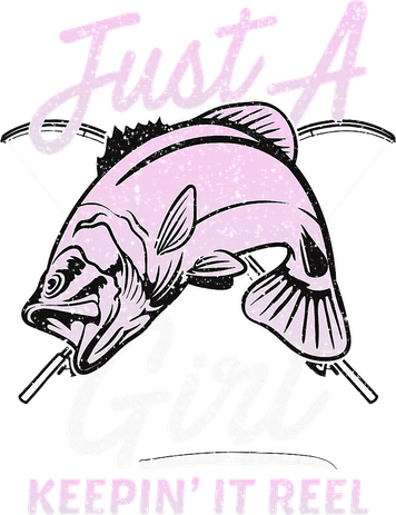 Cute Fishing Funny Keeping It Reel Purple Bucket Hat