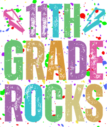 School Rocks Back To School Rockin 11th Grade Rocks Kids Hoodie