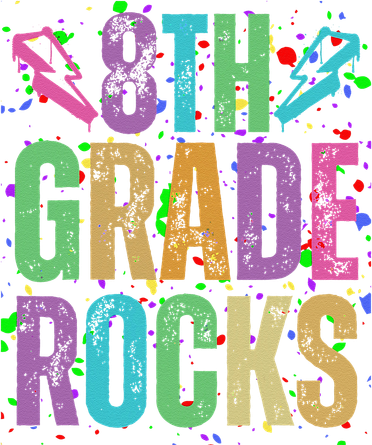 School Rocks Back To School Rockin 8th Grade Rocks Kids Hoodie