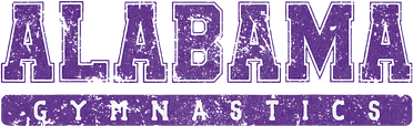 Alabama Gymnastics Purple Vintage Text Beanie