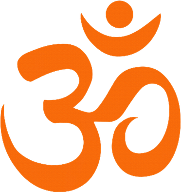 Om Omkar Aum Symbol Orange Graphic Spiritual Yoga Meditation Polo