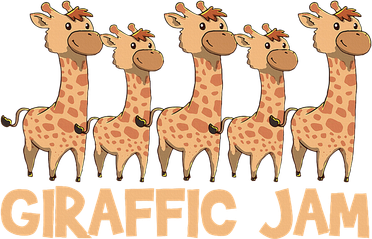 Giraffe Giraffic Jam Funny Pun Cute Toddler Hoodie