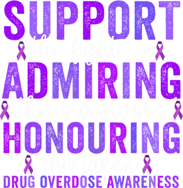 Support Fighters Honouring Taken Drug Overdose Awareness Polo