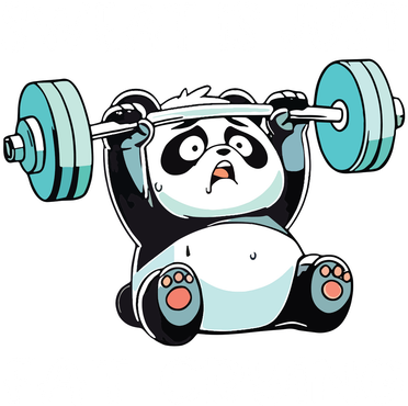 Panda Sweat Is Just Fat Crying Gym Toddler T-Shirt