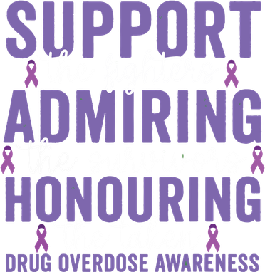 Support Fighters Honouring Taken Drug Overdose Awareness Women's Dry Zone Grid Polo