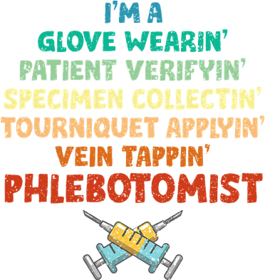 Phlebotomist Definition Syringe Nurse Phlebotomy Button