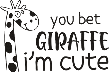 Funny You Bet Giraffe IM Cute Giraffe Lover And Girl Mousepad