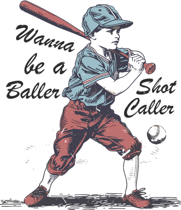Wanna Be A Baller Shot Caller Long Sleeve Shirt