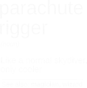 Parachute Rigger Definition Design Skydiving Packer Ornament
