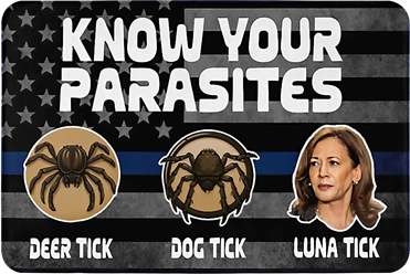 Kamala Know Your Parasites Deer Tick Dog Tick Luna Tick T-Shirt