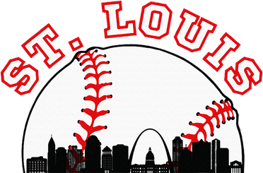 St. Louis Baseball St. Louis Mo Cityscape Stl Skyline Baby Bodysuit