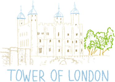 Tower Of London Unique Hand Drawn Art Women's V-Neck T-Shirt