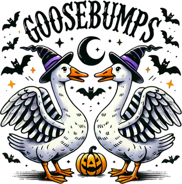 Goosebumps Geese Funny Halloween Witches Hat Kids T-Shirt