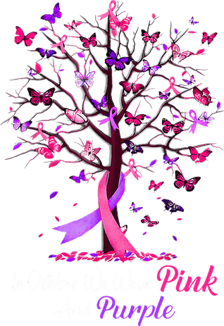 Domestic Violence Breast Cancer Awareness Month Beanie