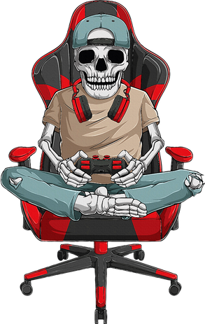 Halloween Skeleton Gamer Video Gaming Golf Towel