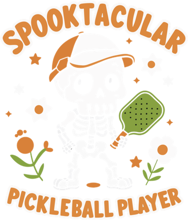 Spooktacular Pickleball Player Ghost Pumpkin Cute Gift Backpack