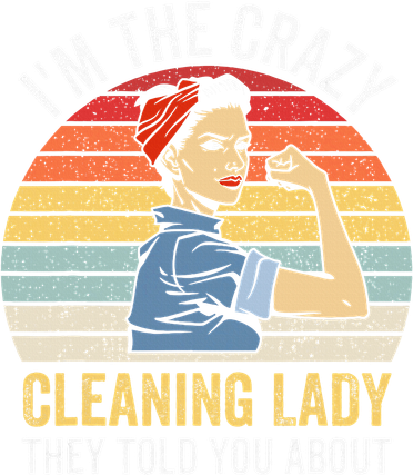 Crazy Cleaning Lady Housekeeper Housekeeping Maid Coaster