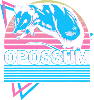 Opossum Retro Mousepad