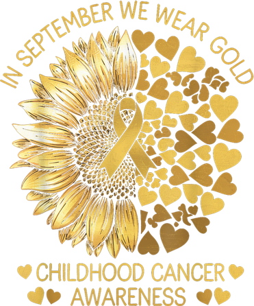 In September We Wear Gold Childhood Cancer Awareness Golf Towel