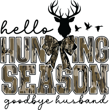 Hello Hunting Season Goodbye Husband Deer Girl Women Baby Bodysuit
