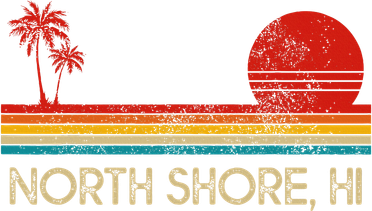 North Shore Beach Hawaii Surf Surfer Retro Sunset Vintage Toddler Hoodie