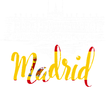 Vintage Royal Palace In Madrid With Spain Flag Baby Bodysuit
