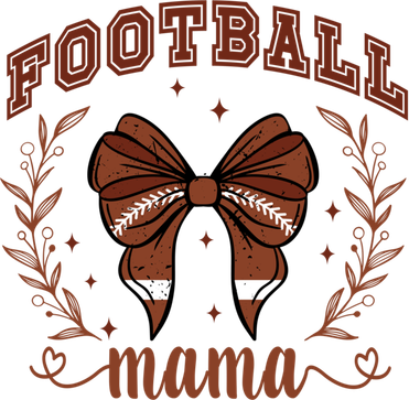 Coquette Bow American Football Mama Thanksgiving Autumn Fall Polo
