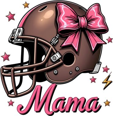 Coquette Bow American Football Mama Thanksgiving Autumn Fall Polo