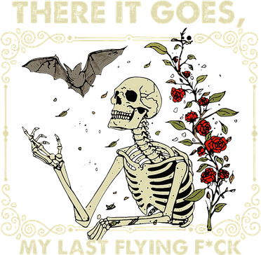 Halloween There It Goes My Last Flying F Skeletons Kids T-Shirt