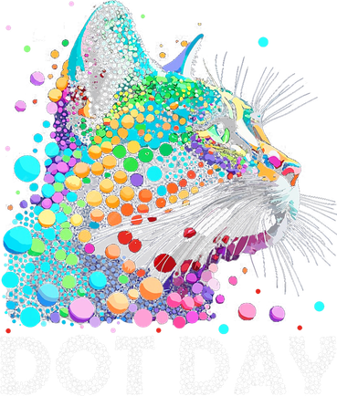 Colorful Dots Cat Lover Happy Dot Day Baby Bodysuit