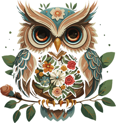 Floral Aesthetic Owl For Cottagecore Owl Toddler T-Shirt